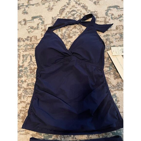 Profile by Gottex - Tutti Frutti Navy Swimsuit Set - Size 10 Top, Size 12 Bottom - Picture 8 of 10